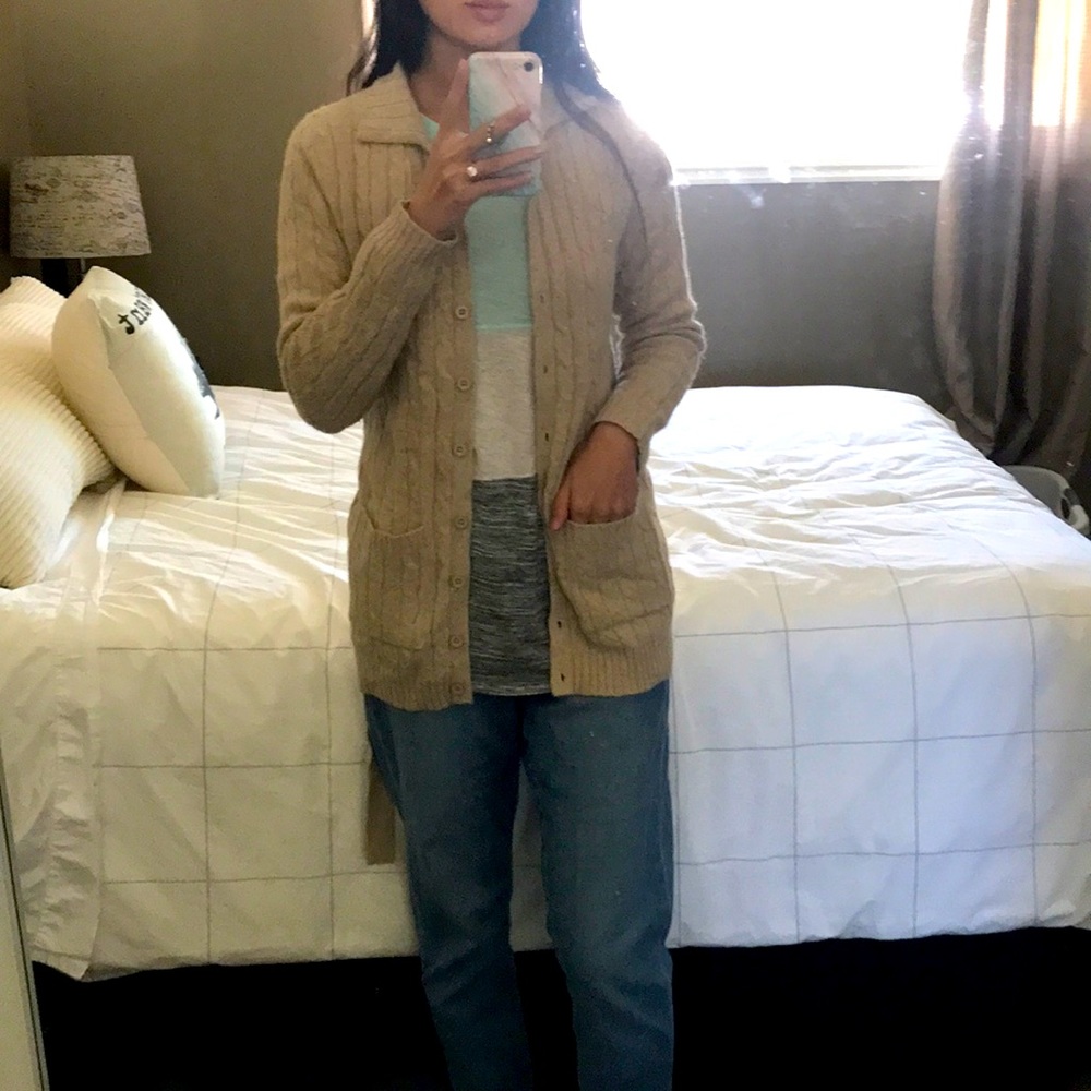Melanie M. Granny cardigan wool blend Small